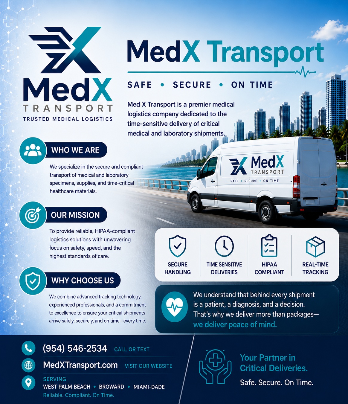 MedX Transport — Trusted Medical Logistics